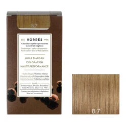 Korres Huile D'argan Coloration Permanente 8.7 Blond Clair Marron