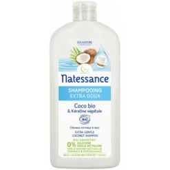 Natessance Shampooing Extra-doux Coco Bio & Kératine Végétale 500ml
