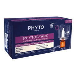 Phytocyane Traitement Antichute Progressive Femme 12 Ampoules X 5ml