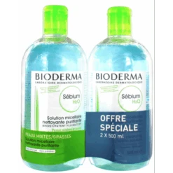 Bioderma Sebium Solution Micellaire H2o 2 X 500ml